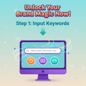 Visual guide to using brand name generator tool