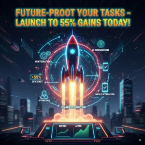 Futuristic task management guide.