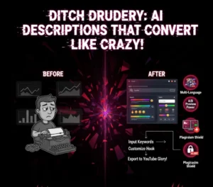 Youtube Video Description Generator Tool's features.