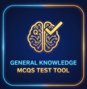 General Knowledge MCQs Test Tool