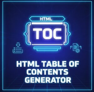 HTML Table of Contents Generator