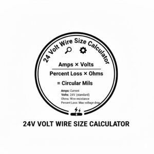 24V Wire Size Calculator