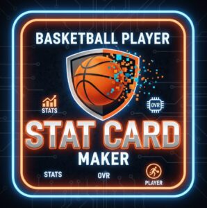 Basketball Player Stats Card Maker