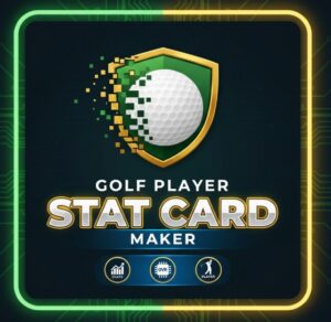 Golf Player Stats Card Maker