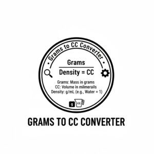 Grams to cc Converter