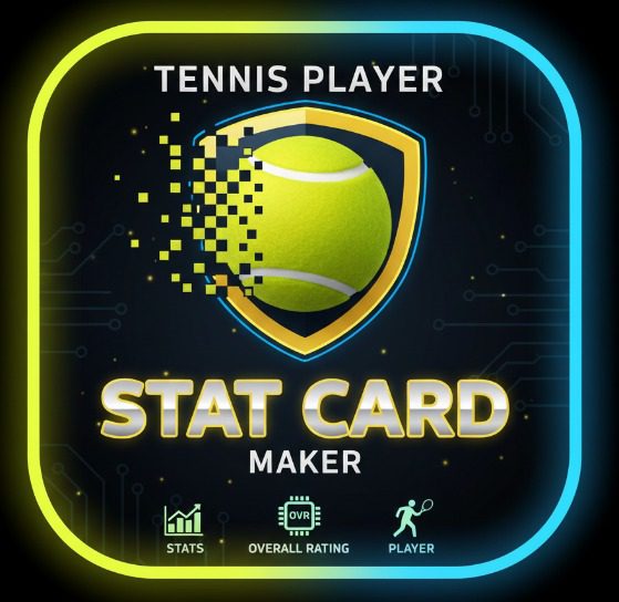 Tennis Player Stats Card Maker