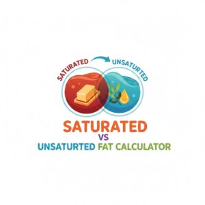 Saturated vs Unsaturated Fat Calculator